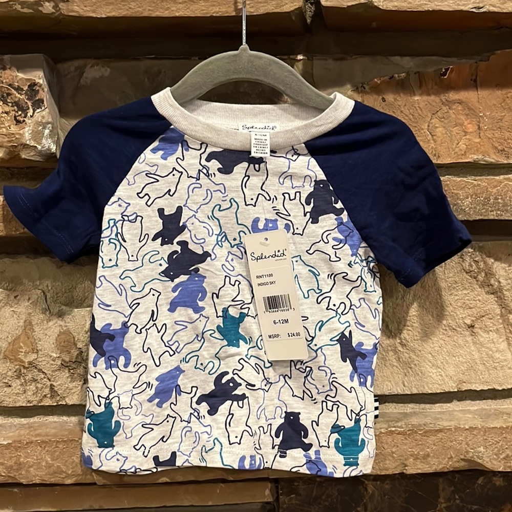 Splendid Dancing Bears Baseball Tee